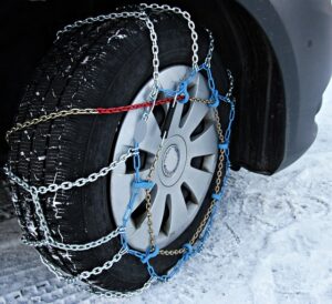 Veilig in de auto in de sneeuw